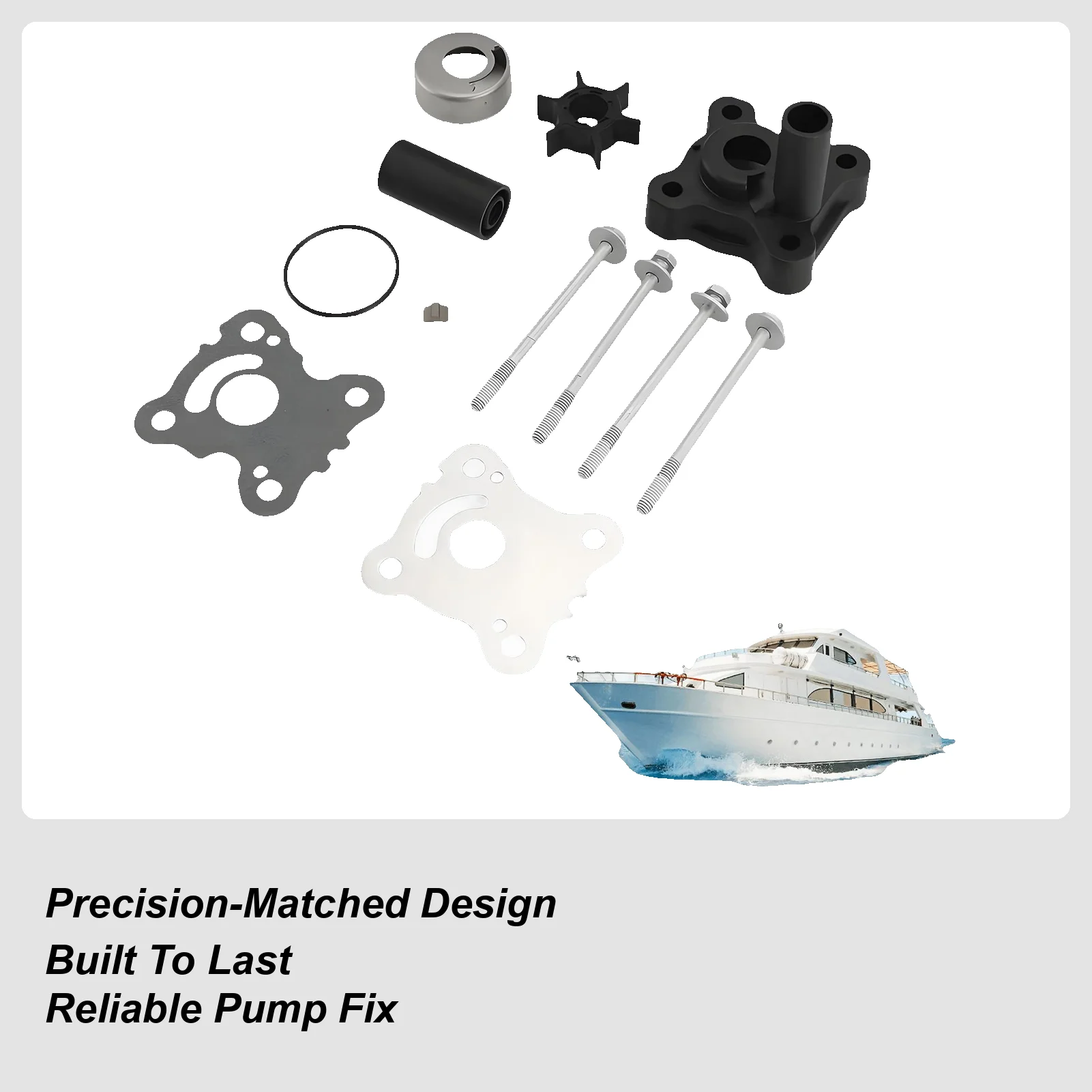 

Комплект для ремонта морского водяного насоса, прецизионные инструменты для ремонта лодочных двигателей для любителей наружного обслуживания, мастерская, запасные части для рукоделия