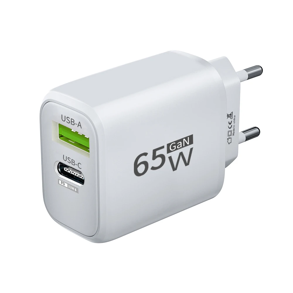 Usb Oplader 65W Gan Type C Snel Opladen Pd Power Adapter Snellader 3.0 Voor Iphone 15 Xiaomi Poco Samsung Oneplus
