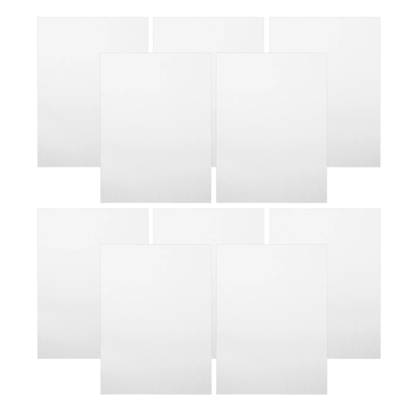 

10Pcs Aluminum Sublimation Plates Heat Transfer Coated Metal Blanks for Crafting DIY Signs Name Tags and Wall Art