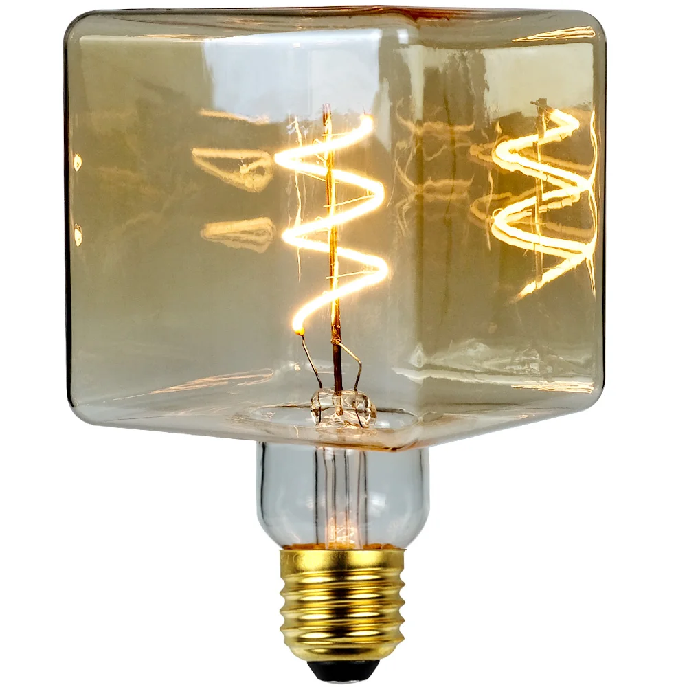 Imagem -04 - Tianfan-lâmpada Led Edison Vintage Cubo de Gelo Luz Decorativa Amarelo Quente Regulável G95 G30 4w 220v 110v E26 E27