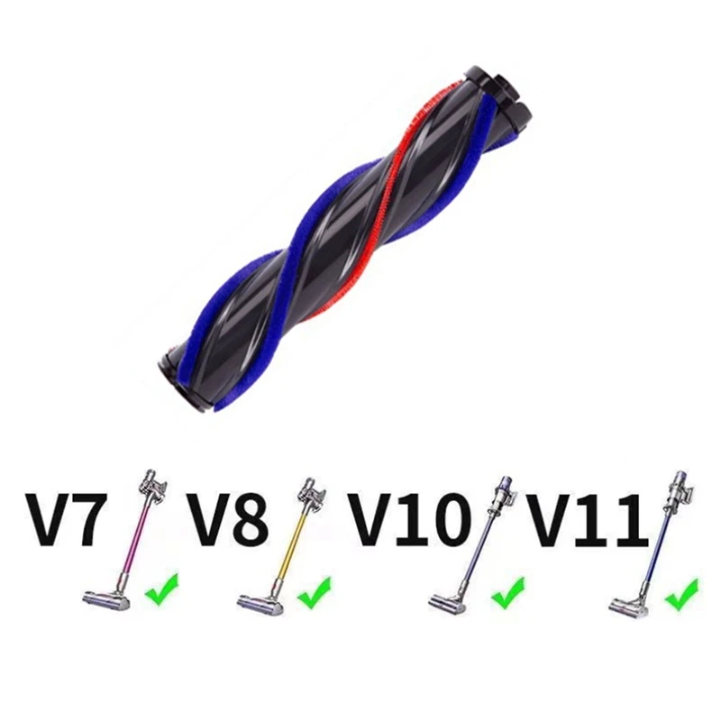 استبدال فرشاة توربو لديسون ، ملحقات مكنسة كهربائية لاسلكية ، بكرات فرشاة أرضية ، مناسبة لديسون V7 ، V8 ، V11 ، V10