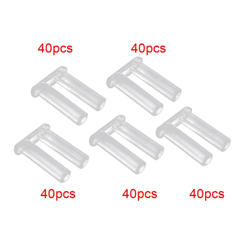 200pcs Transparent Color Plastic Plug Plastic Material Multiple Sizes Buckle Frame Glasses Glasses Equipment Optometry Work