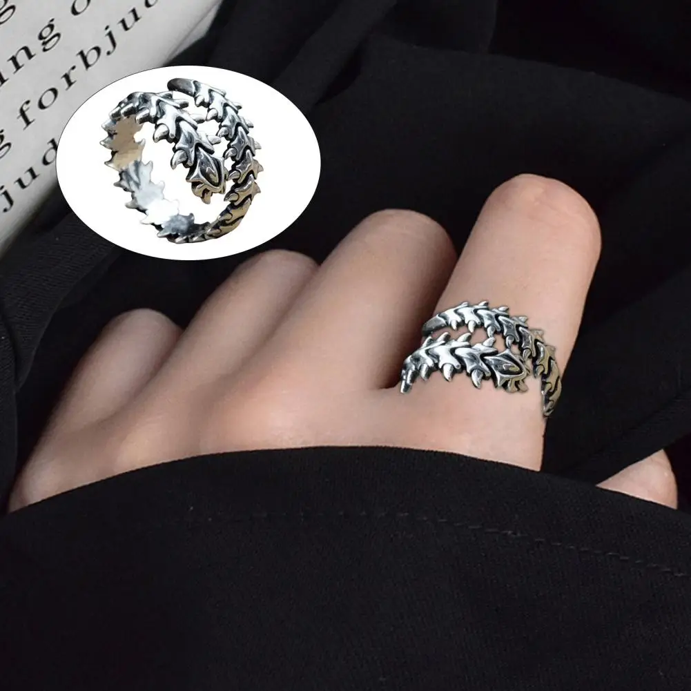 Chic Finger Ring Silver Color Simple Ring All-matched Simple Creative Opening Finger Band