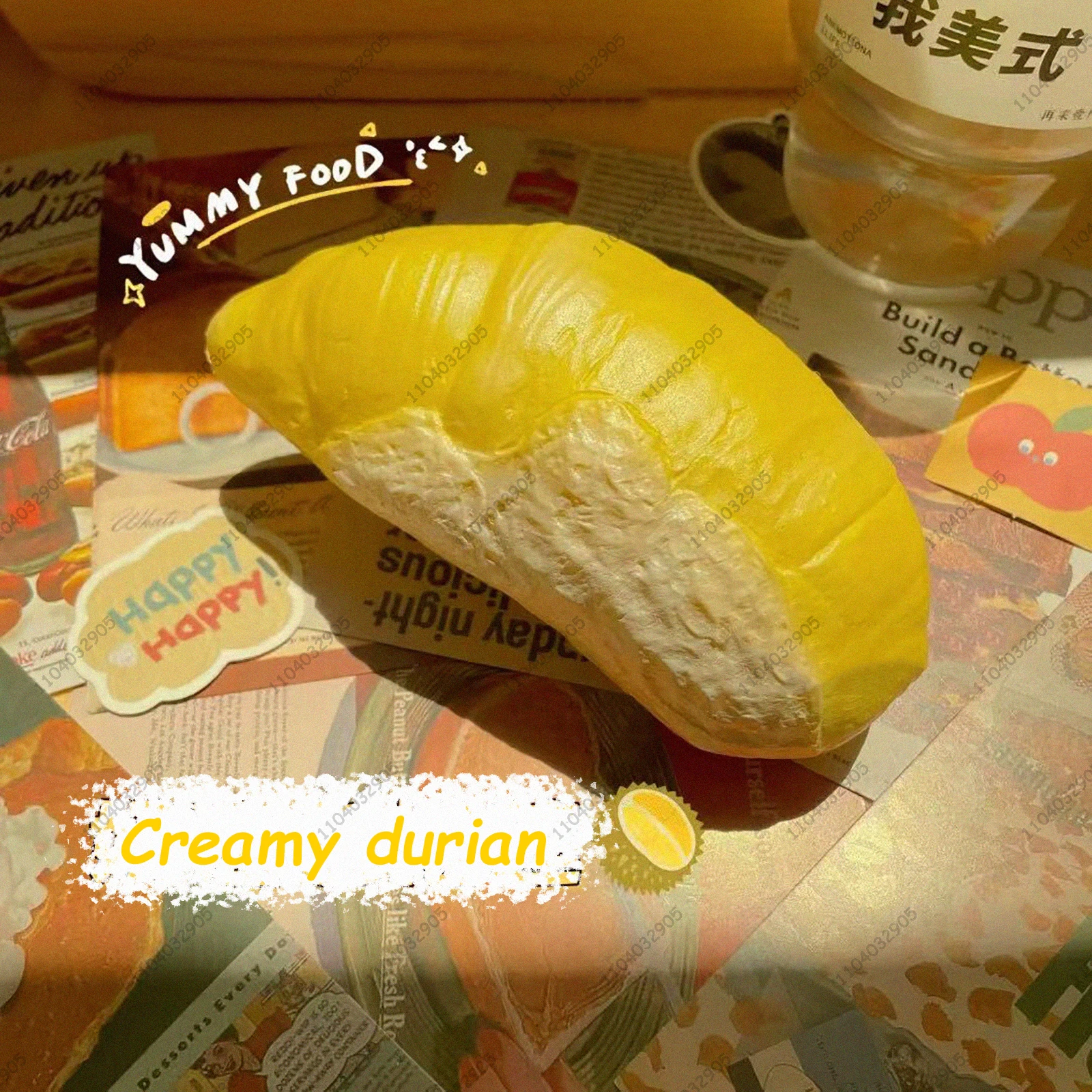 Durian pão lento subindo brinquedo mole alívio do estresse brinquedos fidget ansiedade tdah brinquedos sensoriais para crianças e adultos asmr autismo presente