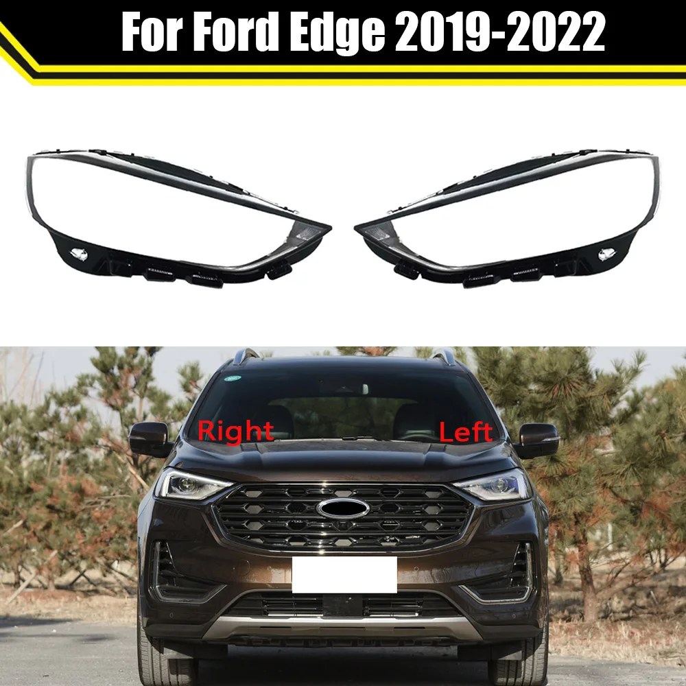 Head Lamp Light Case For Ford Edge 2019 2020 2021 2022 Car Headlight Lens Cover Lampshade Glass Lampcover Caps Headlamp Shell