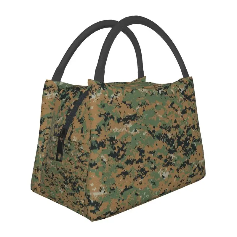 

Custom Marpat Camo Lunch Bags Women Thermal Cooler Insulated Lunch Box for Work Pinic or Travel