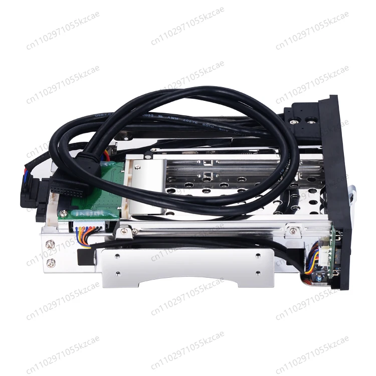 

2.5 & 3.5 Inch Dual Bay SATA HDD SSD Enclosure, Optical Drive Bay Internal Hard Drive Extraction Box Hot Swap for Desktop PC