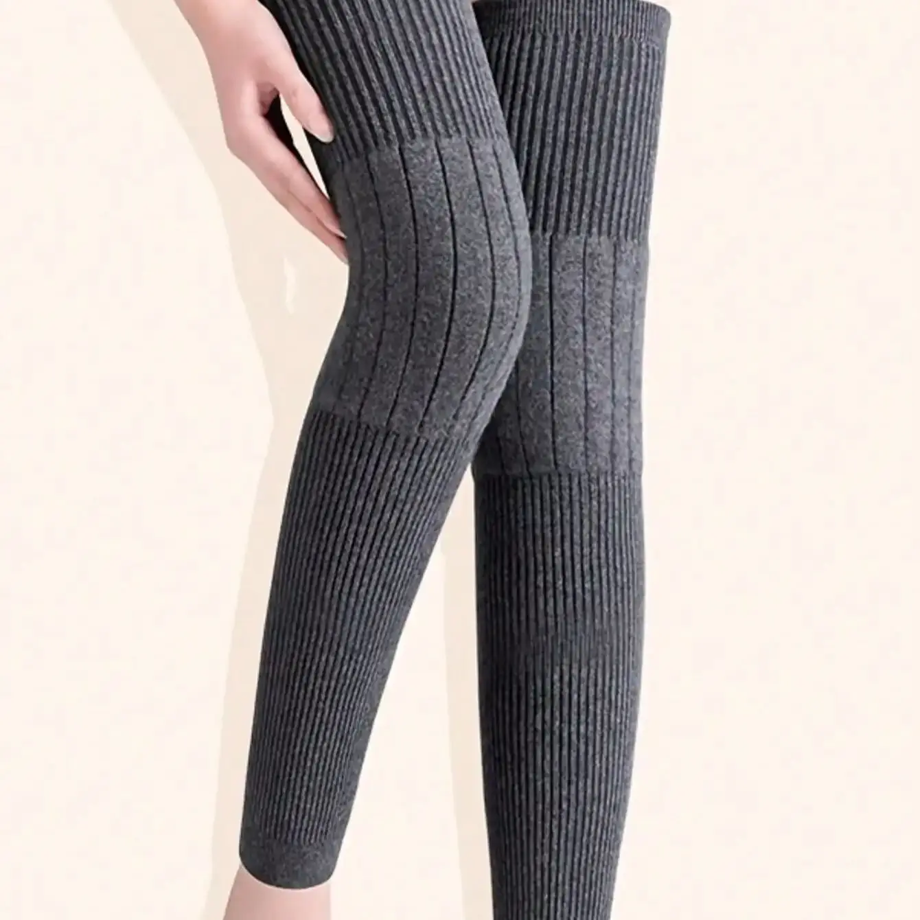 

Теплые наколенники, утолщенные и удлиненные, женские сугловые грелки, зимние гетры для людей среднего и пожилого возраста, длинная трубка