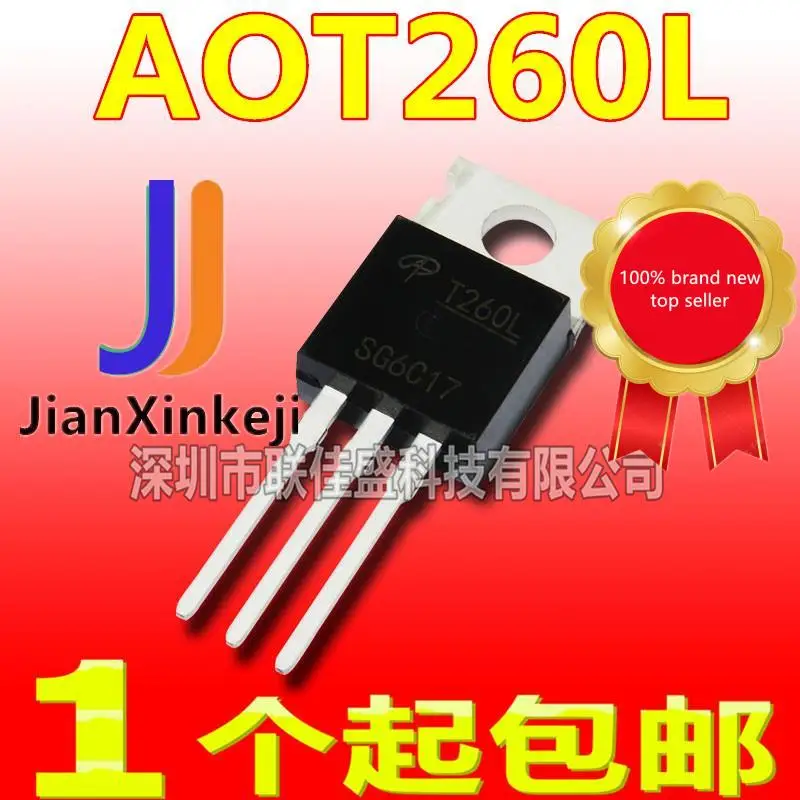 

10pcs 100% orginal new in stock AOT260L field effect MOS tube N channel 60V 140A TO-220 T260L