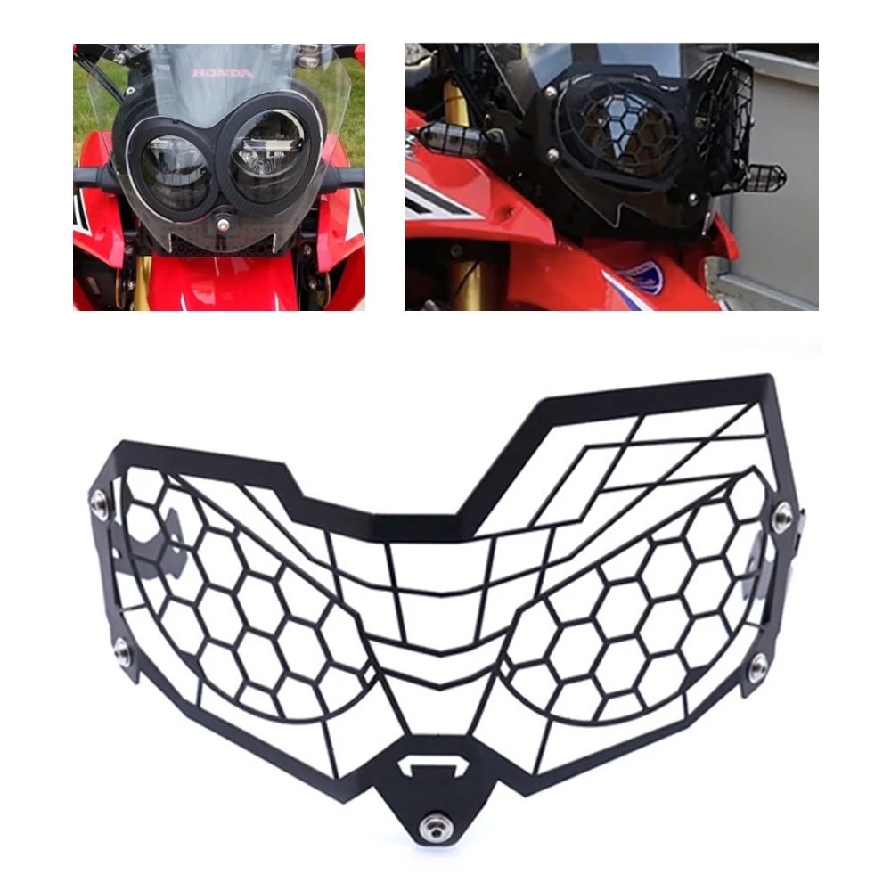 

Fits for Honda CRF 300 250 Rally CRF300 CRF250 ABS 2017-2024 Motorcycle Headlight Guard Front Headlamp Grille Shield Cover