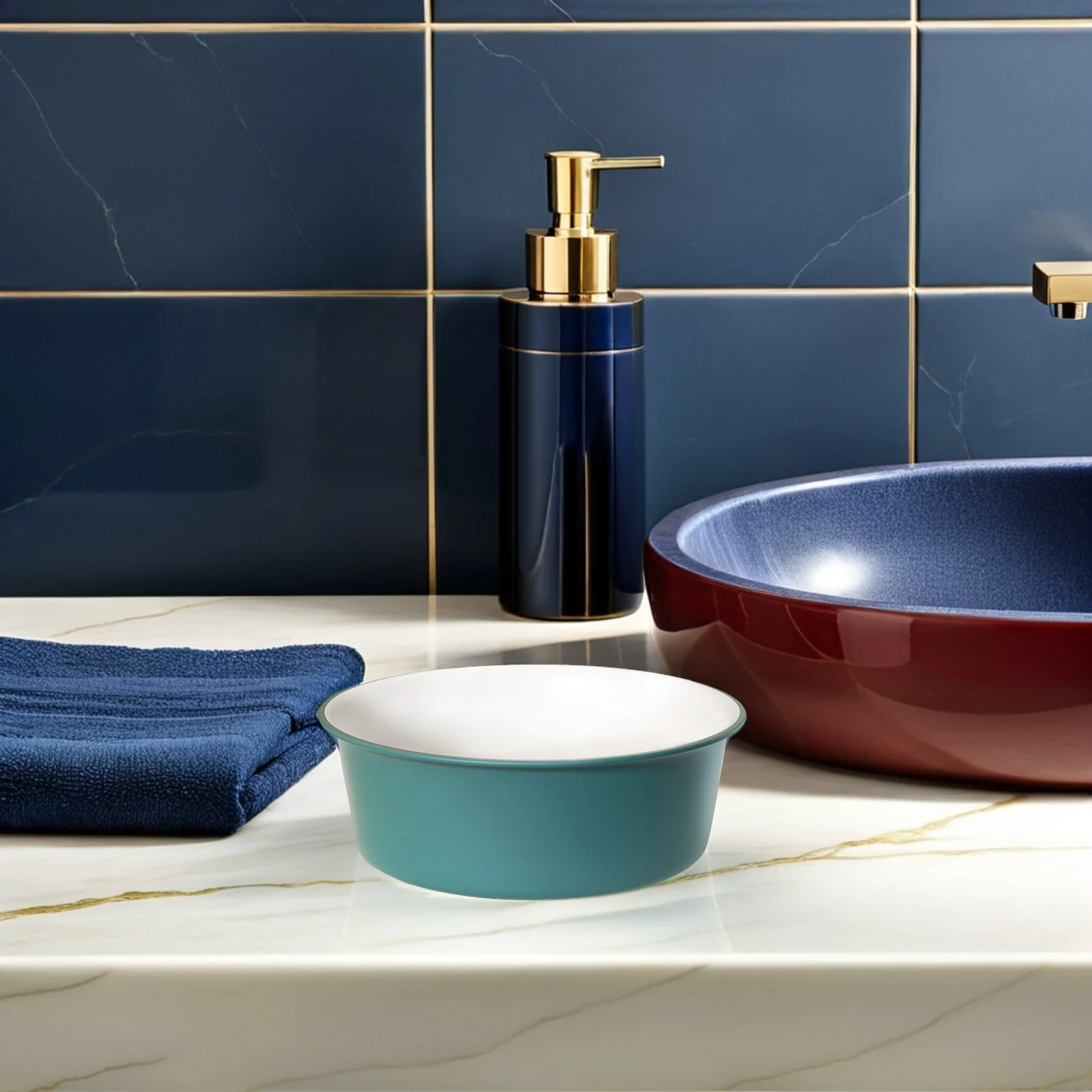 

Thick Plastic Wash Basin Portable Washbowl for Bathroom Kitchen Foot Soaking Face Cleansing Laundry Storage Tub