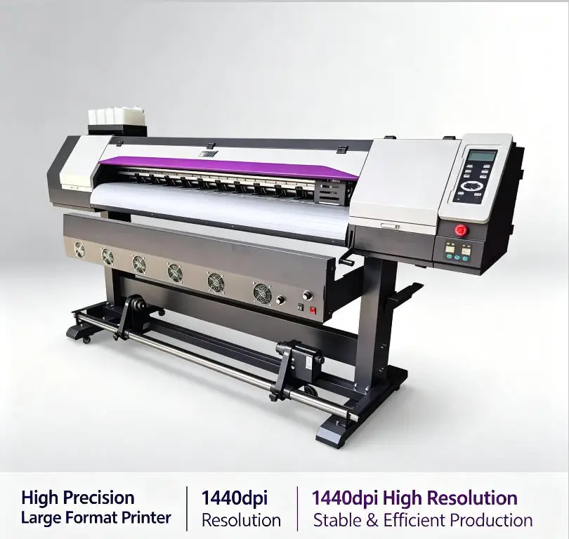 Online support large photo high resolution digital inkjet flex banner printer machinery for photo cloth printer