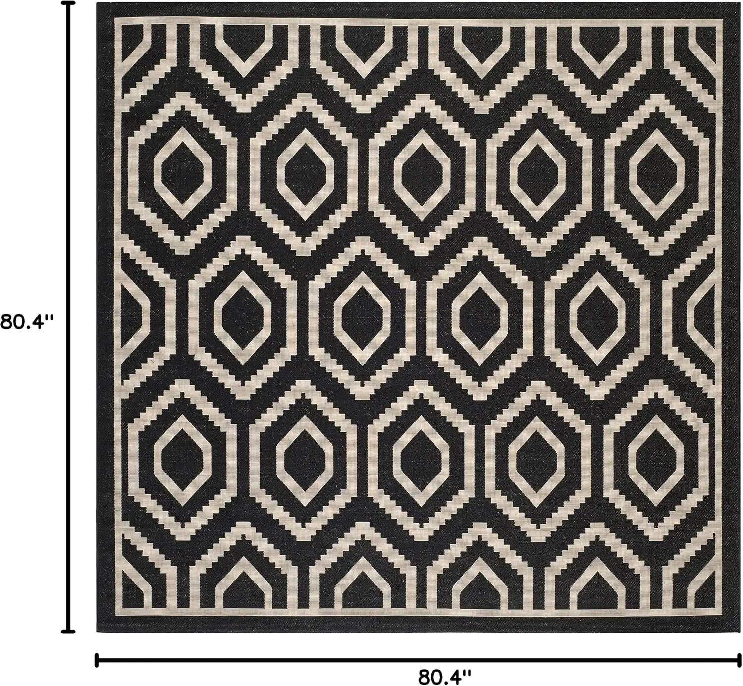 Washable Rug Outdoor Courtyard Collection - 6'7