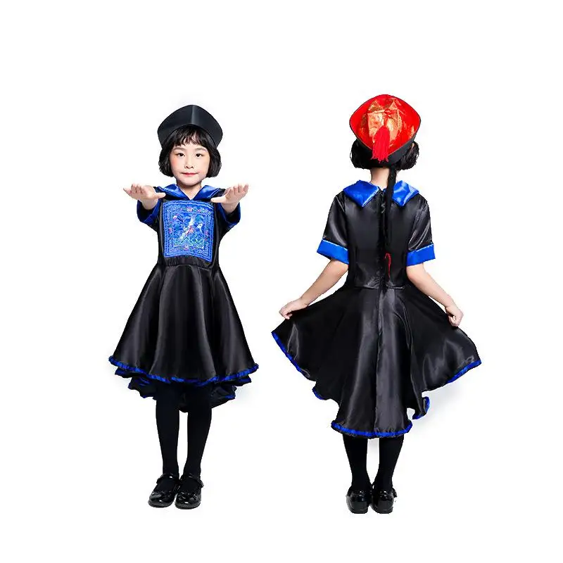 ชุดแสดงวันฮาโลวีนสำหรับผู้หญิง ชุดซอมบี้ ชุดการแสดงแบบดั้งเดิมของจีน ฤดูใบไม้ร่วง 2024 สินค้ามาใหม่