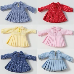 Ob11 Doll Dress Clothes Doll High Waist Style Pleated Skirt Doll Accessories For Ymy, Nendoroids P9, 1/12 Bjd, Gsc, Molly Dolls