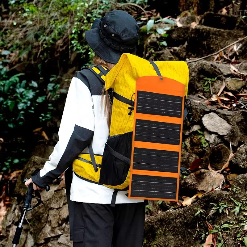 USB Charging Solar Panel Backpack Fast Charging Waterproof Foldable Backpack