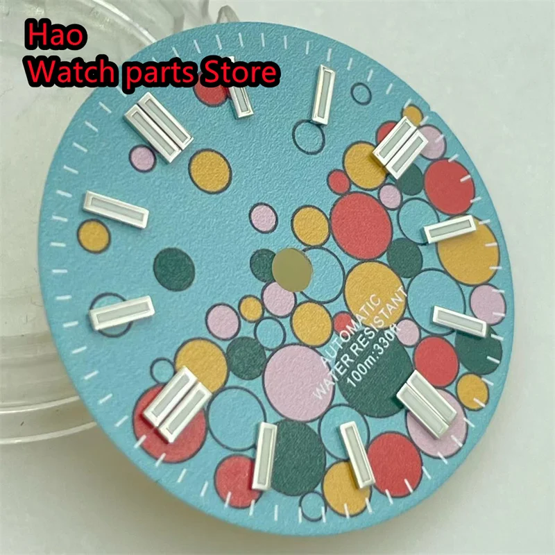 قرص ساعة أزرق بليجر-سكاي ، حركة مضيئة ، مناسب لـ NH35 ، NH36 ، ETA2824 ، PT5000 ، DG2813 ، Miyota ، 8000 ، 821A ، 29