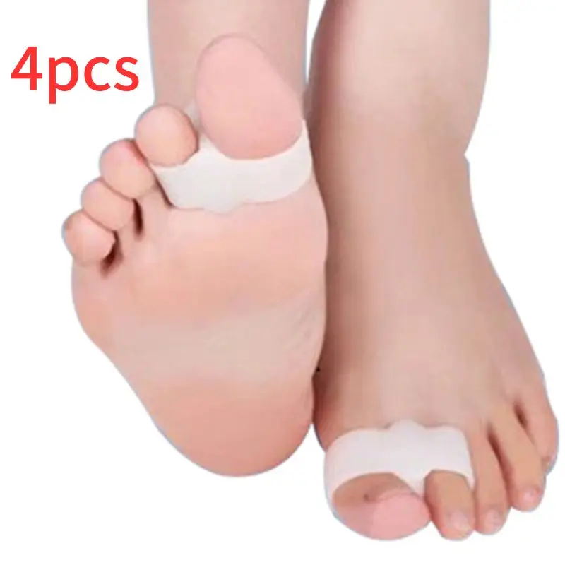 

2/4pcs Silicone Toe Separator Hallux Valgus Corrector Toe Spreader Separator Thumb Finger Correction Straightener Foot Care Tool