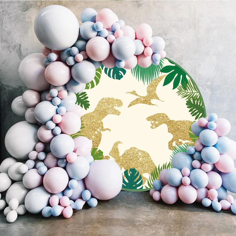 ไดโนเสาร์ป่าสัตว์ป่าซาฟารีปาร์ตี้ฝักบัวอาบน้ำเด็กวันเกิดที่กำหนดเองรอบการถ่ายภาพฉากหลังพื้นหลังโปสเตอร์