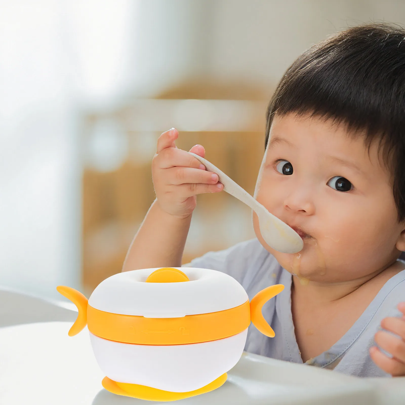 

Insulation Bowl Strong Tough Large Capacity Toddler Tableware Double Layer Thermal Baby Dishes Kids Eating Bowl