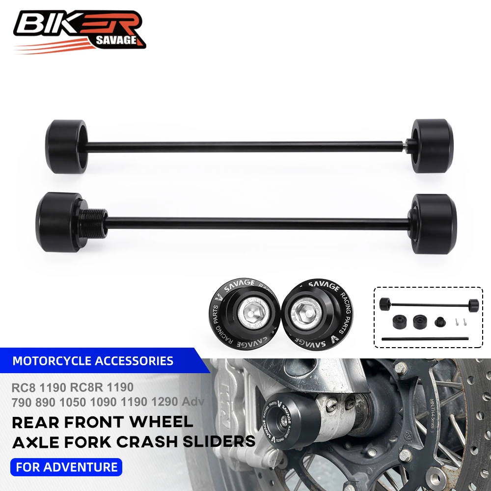 

Rear Wheel Axle Fork Crash Sliders For RC8R 1190 790 890 1050 1090 ADV 1290 Super Adv 2025 Front Wheels Hub Anti-Collision Block