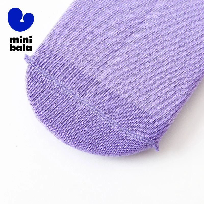 جوارب Mini Bala للجنسين للأطفال ماصة للعرق وقابلة للتنفس من القطن المرن للأطفال متعددة الاستخدامات مكونة من 5 قطع