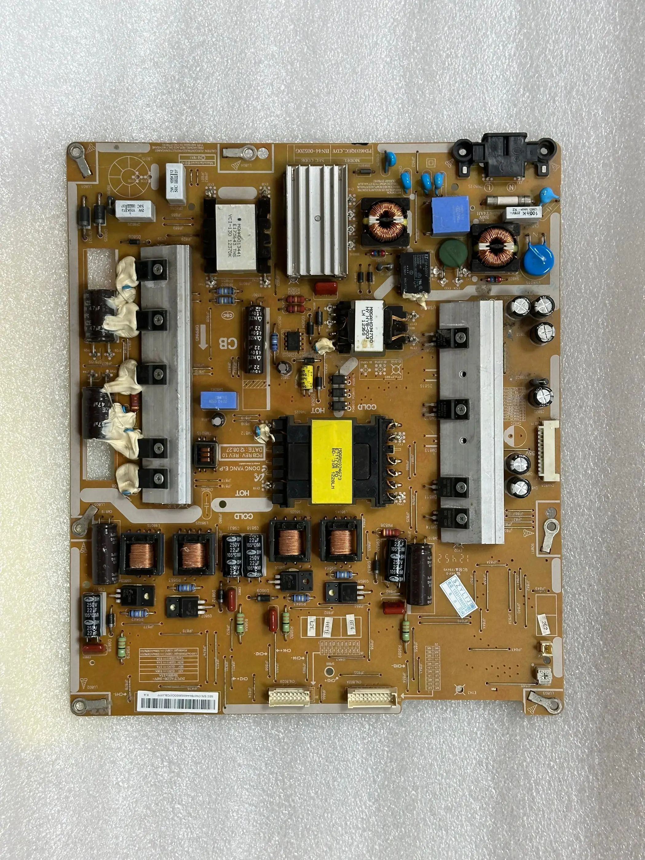 BN44-00520G=BN44-00520C PD46B1QECCDY power board working properly for UE40ES6560UXXU UE46ES6530UXXU TV