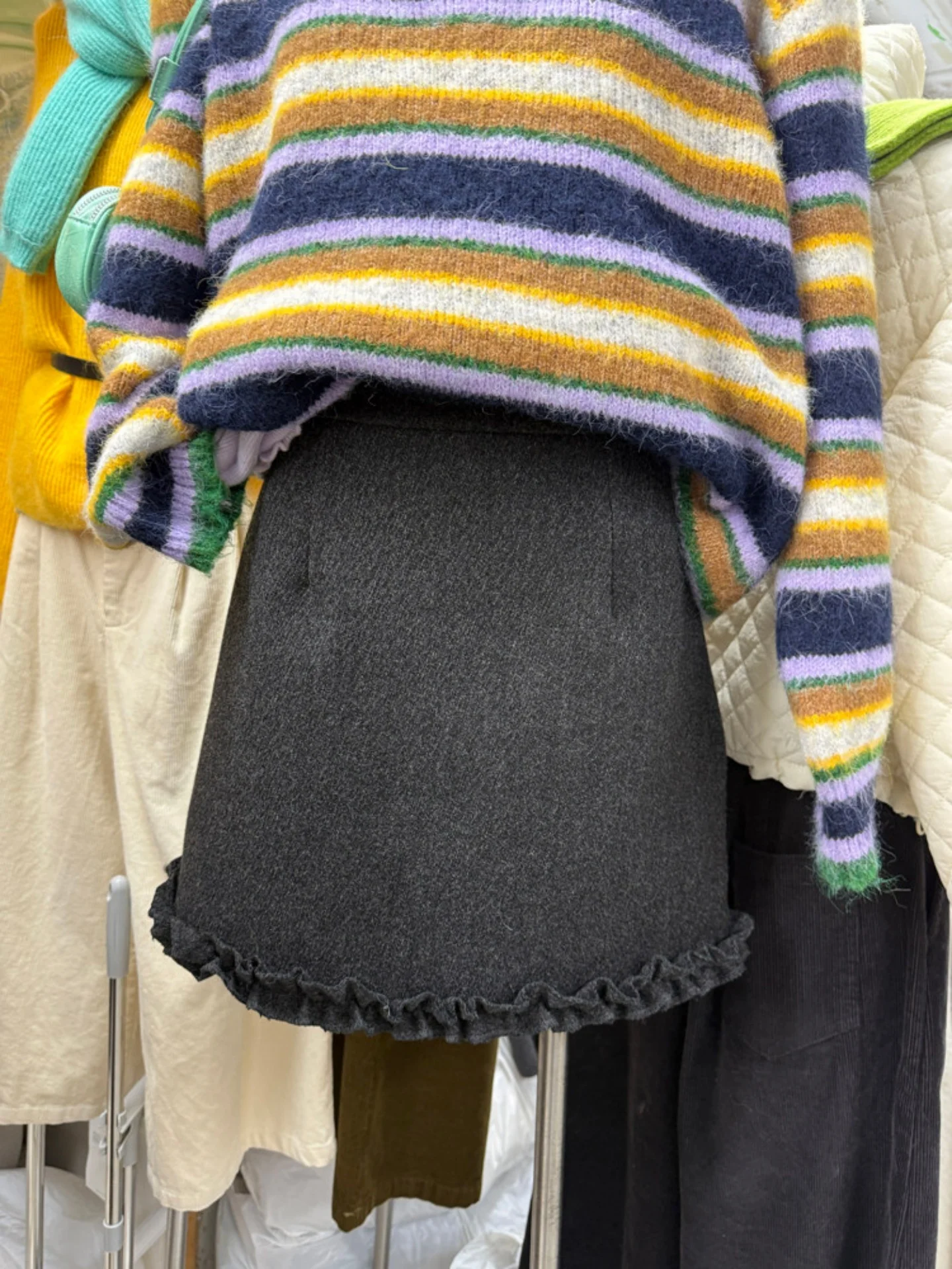 

Новая весенняя коллекция: женская повседневная короткая юбка А-силуэта в стиле Dongda Gate с эффектом омоложения и отделкой «деревянные ушки»