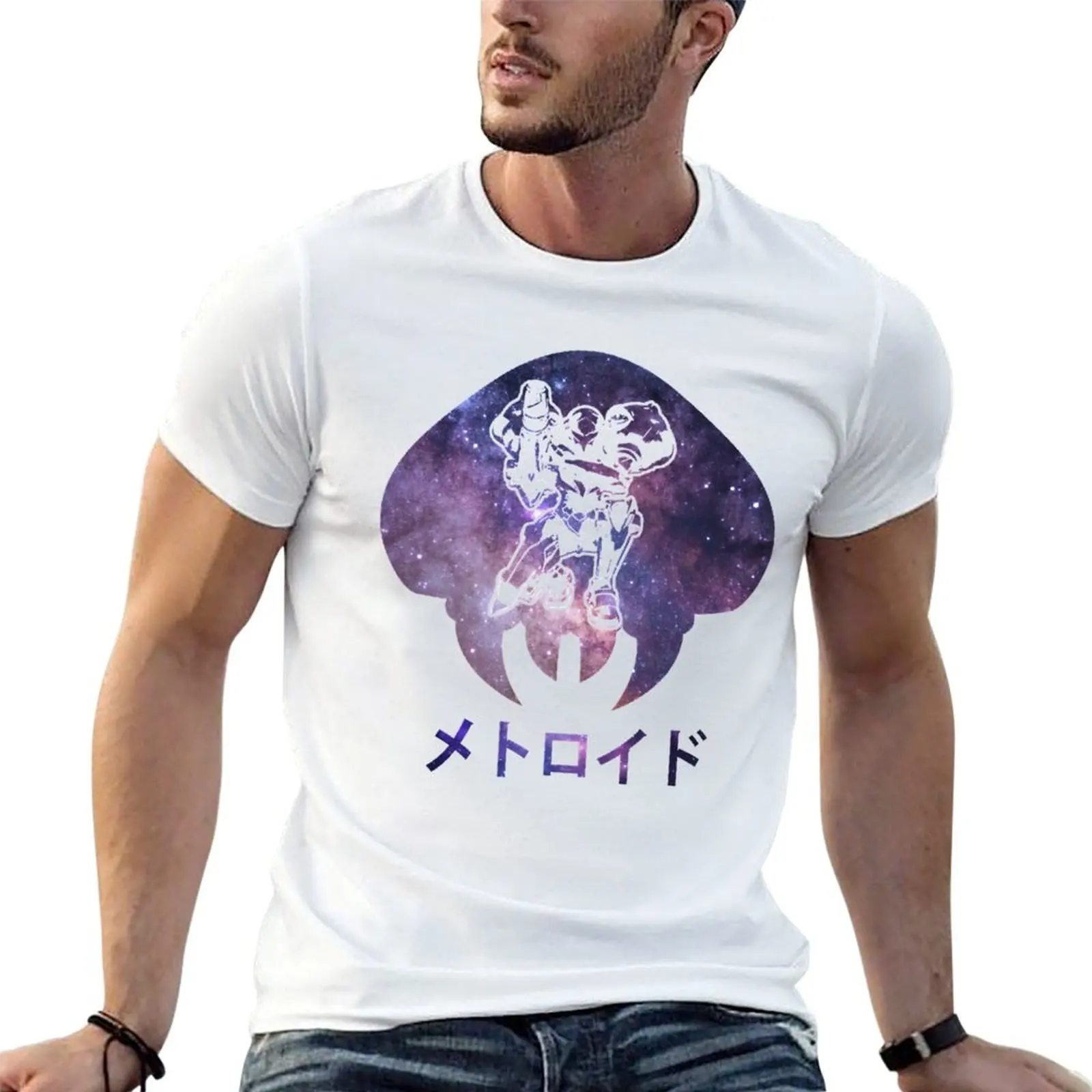 Gift For Men Space Samus T-Shirt Independence Day Short Sleeve T-Shirt