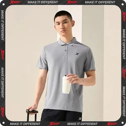 Xtep Short Sleeve Polo Shirt For Men  Summer Normcore Men's T-shirt Commuting Everyday Breathable Outdoor Tops 876229020118