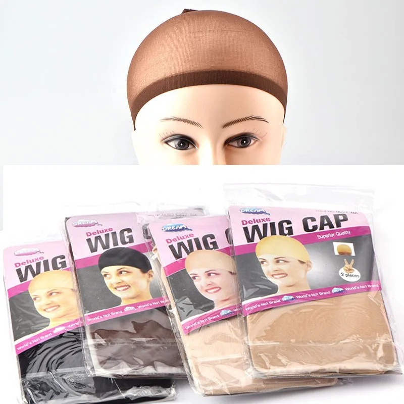 4pcs/set Hair Net for Wigs 4color Hair Net Lace Wig Cap High Elastic Stockings Mesh Cap  Hair Nets Wig Supplies