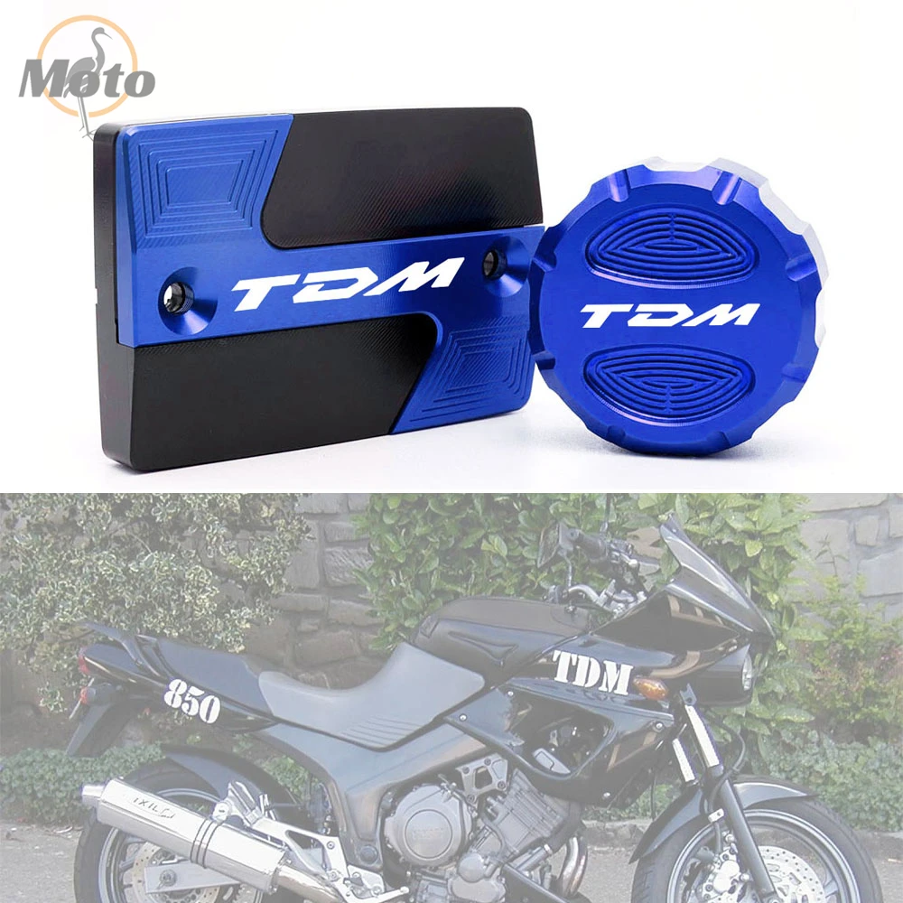 TDM For YAMAHA TDM 900 TDM900 2004-2015 Fast Shipping Motorcycle Front Rear brake Fluid Cylinder Master Reservoir Cover Cap