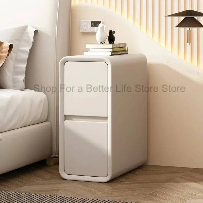 منضدة عصرية بسيطة من الشمال الحد الأدنى منضدة إيطالية حديثة منتصف القرن توفير المساحة أثاث Mesitas De Noche #2