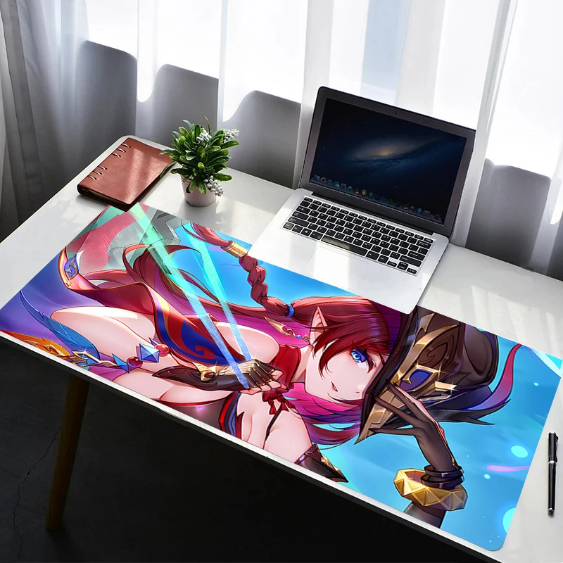 

Mouse Pad Laptop Rubber Extended Desktop Mat Computer Gamer Mousepad PC G-genshin Impact Chasca Gaming Accessories Keyboard Pad