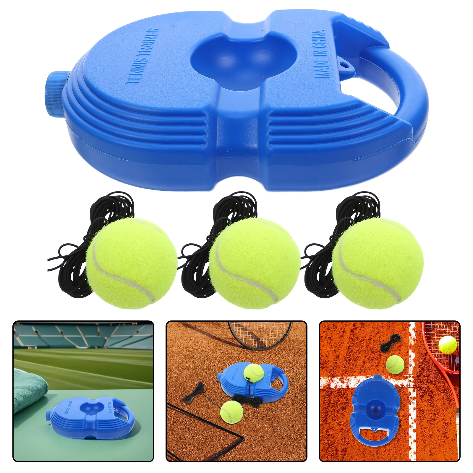 

Набор для тренировок по теннису для начинающих, включает цветные мячи, отскоковую сетку, эластичную ленту, для дома