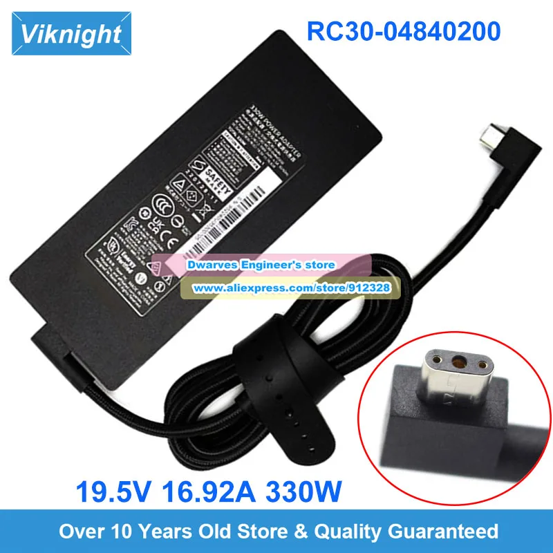 Slim 19.5V 16.92A 330W AC Adapter RC30-04840200 Charger For Gaming Laptop BLADE 16 I9 13950HX BLADE 18 I9 13950HX