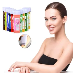 Fresh 100g Body Hair Depilatory Wax Bar Natural Non-Irritating Honey Strawberry Cream Hair Removal Heating Wax Roller