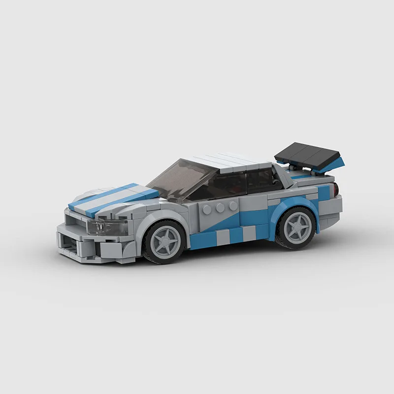 Luxury sports car racing moc compatible Lego small particles puzzle assemblychildren's building block toys crossborder wholesale