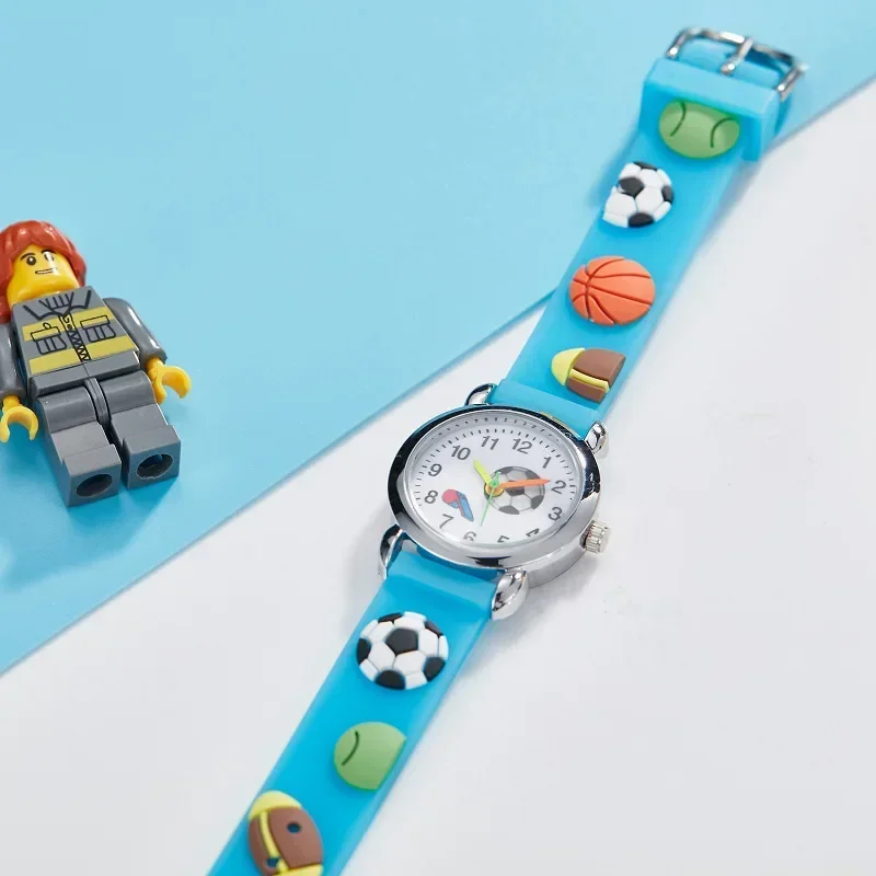 Montre de sport à motif de football de dessin animé pour enfants, montre-bracelet numérique simple pour garçons et filles, montres pour étudiants, mode, cadeaux