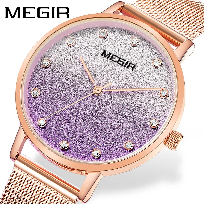 Luxury New Women's Watch, Fashionable Gradient Color, Ultra-Thin Accessible Luxury Watch, Imported Movement Quartz Watch, Waterproof Clock