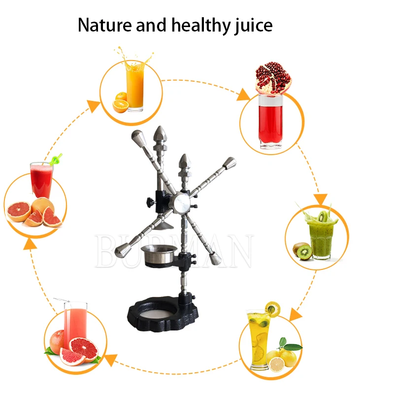 2023 Stainless Steel Manual Hydraulic Fruit Small Juicer Watermelon Grape  Strawberry