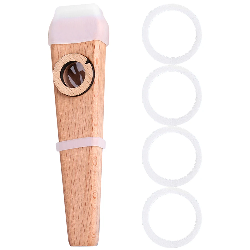 

1 set Wooden Kazoo Musical Instrument for Beginner Easy to Learn Guitar Partners Kazoos Accessories Child Toy Portable Resonance