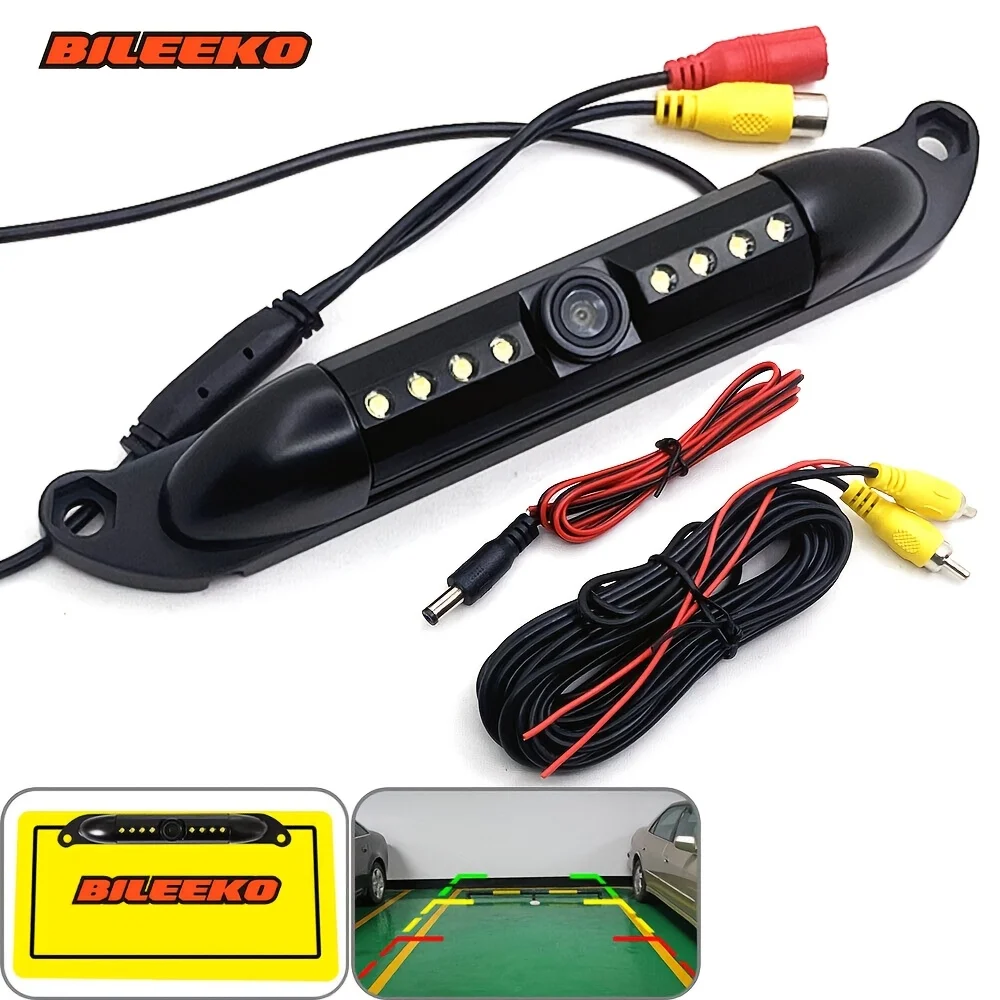 

Bileeko US License Plate Frame LED Backup Rear View Camera