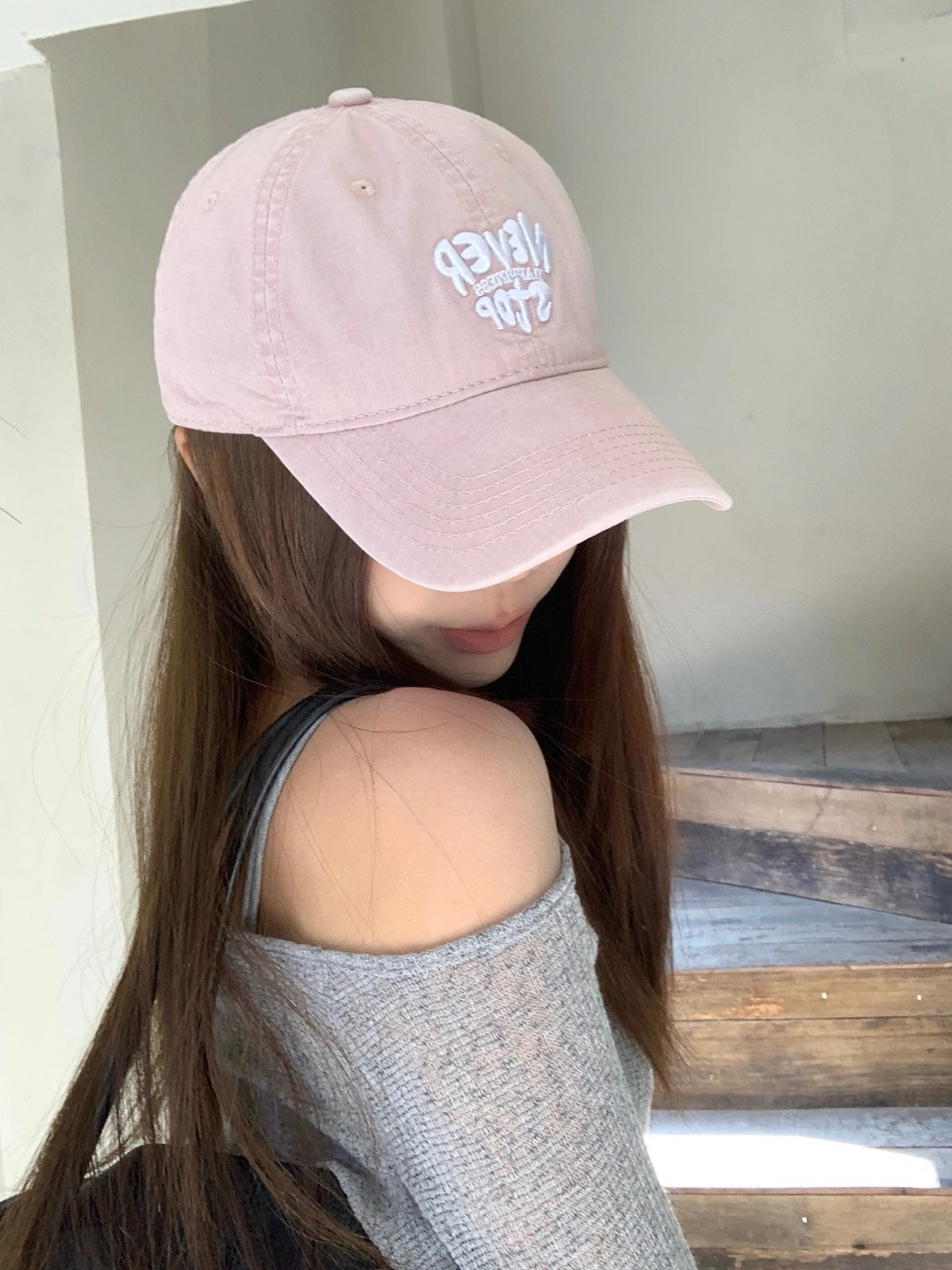 Korean Style Wide Brim Soft Top Baseball Cap Women's Spring Summer New Trend Brand Small Audience Large Head Size Duckbill Cap