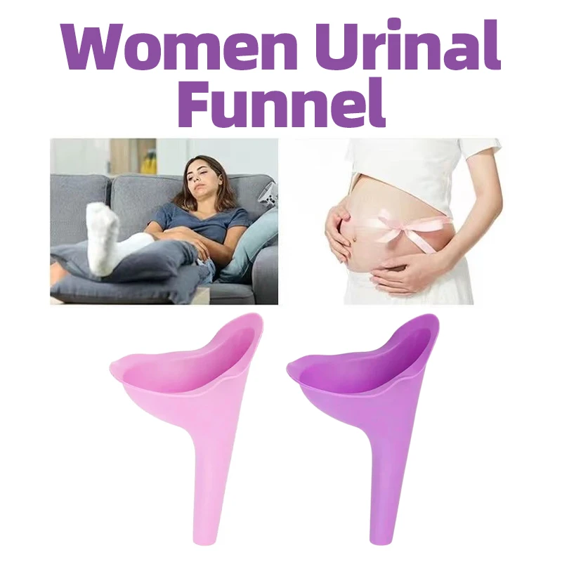 

Women Urinal Pee Funnel Female Urinal For Outdoor Travel Camping Toilet Standing Piss Portable Soft Silicone Urination Device