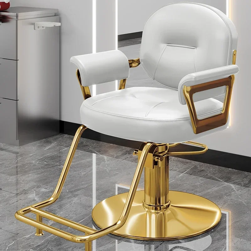 Cosmetic Nail Beauty Salon Luxury Professional Hairdressing Armchair Barber Dresser Hairstyle Silla Barberia Furniture Chair JGY