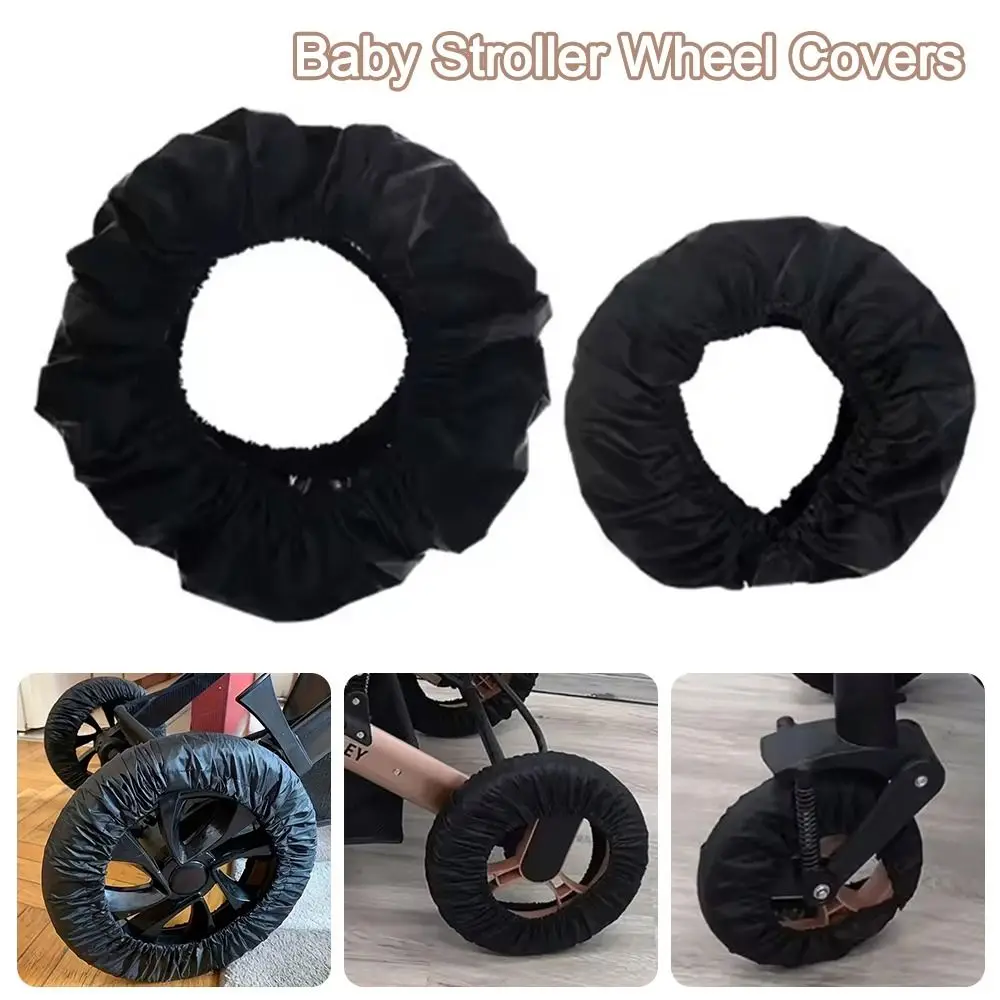 Dustproof Stroller Wheel Covers Waterproof Oxford Cloth Stroller Tire Cover Anti-Dirty Pushchair Wheel Protector