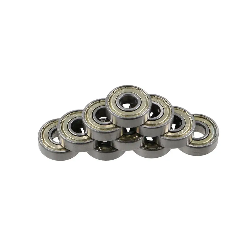 Scooter Roller 10PCs for Printer  Steel Deep Bearing 608ZZ Ball Groove