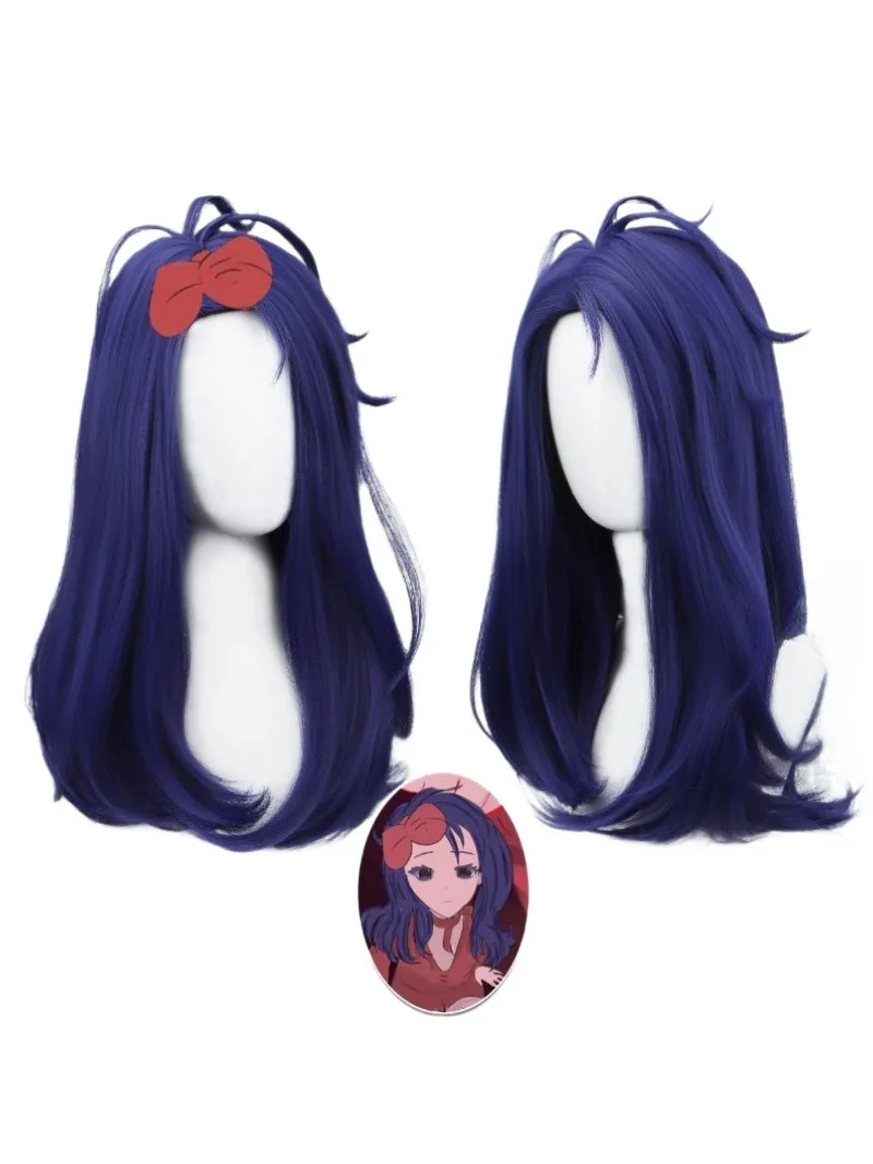 Mita Cosplay Game MiSide Crazy Wig Prop Cosplay Wig RolePlay Purple Hair Women Primary Yandere Game Outfit Halloween Props — zdjęcie 2