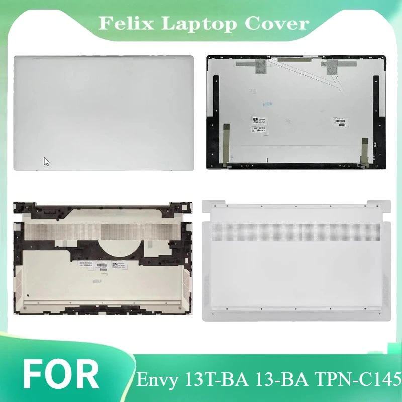 

Repalce Cover LCD Back Cover For Envy 13T-BA 13-BA TPN-C145 Series Bottom Top Case A D Replacement Rear Lid Silver